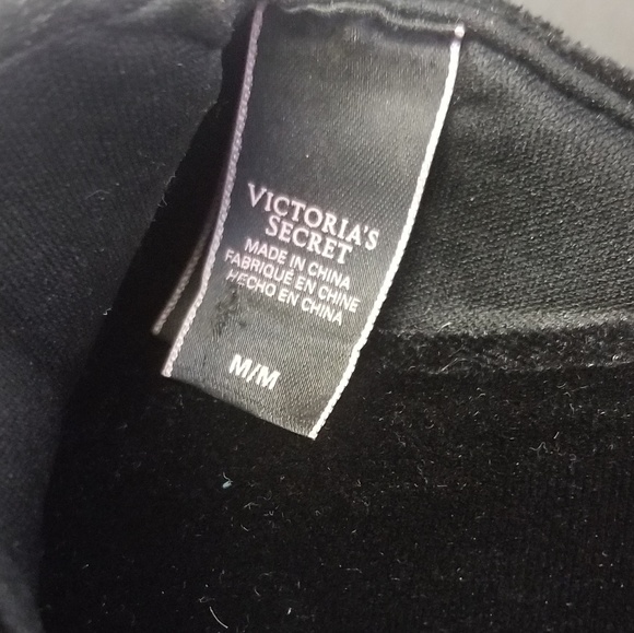 Victoria's Secret Black  Rhinestones Slippers - Picture 6 of 8